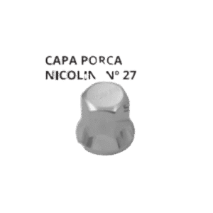 Capa Porca Roda 27Mm (CROMADO)(JF-5405)(F7007)
