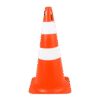 Cone Laranja/Branco 50Cm Pequeno (C49484)