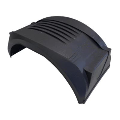 Paralama de carreta Randon moderno RD12004, código 2302, peça de reposição resistente para proteção da carroceria.